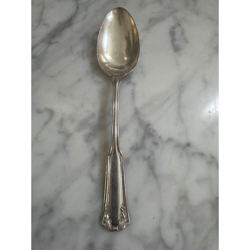 Wallace Laurel 1906 Silverplate Serving spoon 1835 R Wallace Extra Sectional 7"